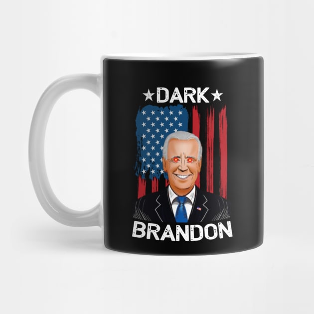 Dark Brandon Funny Meme Saving America Pro Biden USA Flag by HBart